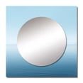 thumbnail image 2 of Designart "Dreamscape of Oceans Infinity I" Minimalism Square Mirror Wall Decor Modern - Large Blue Square Bathroom Mirror - Square Printed Wall Mirror Art, 2 of 5
