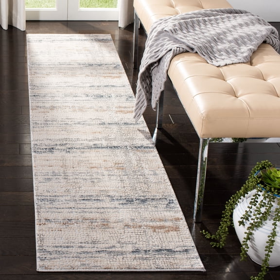 Safavieh Invista Doncho Abstract Runner Rug, Cream/Gray, 2' x 8'