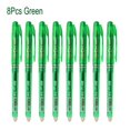 thumbnail image 1 of Erasable Gel Pen 0.7mm 0.5mm Bullet Tip Blue Black Red Color Ink Refill Rods Writing Drawing Painting Washable Handle 8pcs green 0.5mm, 1 of 6