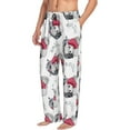 thumbnail image 2 of Xecao Cute Poodle Dog Men's Straight Lounge Pajama Pants: The Ultimate in Comfortable Sleepwear, 2 of 9