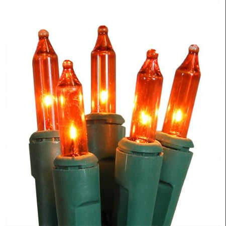 Set Of 50 Super Bright Amber Mini Christmas Lights Green Wire Set Of 50 Super Bright Amber Mini Christmas Lights Green Wire