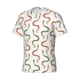 thumbnail image 3 of Rocae Hand Drawn Snake for Men's Moisture-Wicking Crew Tee - T-Shirt for Sports, Outdoor Activities, and Casual WearSmall, 3 of 9