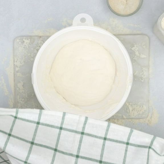 MLINS Plastic Mixing Bowl Lid with Design for Kitchen Use Transparent PP Material Fits Bowls of Various Sizes