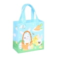 thumbnail image 2 of Blue Non Woven Gift Bag with Handle, Reusable Happy Bunny Bags for Easter Eggs Treats Party Favors Holiday Decor 8.6X9X4.3 Inch, 2 of 7