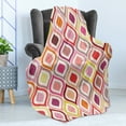 thumbnail image 4 of Modern Soft Flannel Fleece Throw Blanket, Seamless Doodle Style with Dots Tear Like Colorful Vivid Ornaments Image, Cozy Plush for Indoor and Outdoor Use, 70" x 90", Multicolor, by Ambesonne, 4 of 5