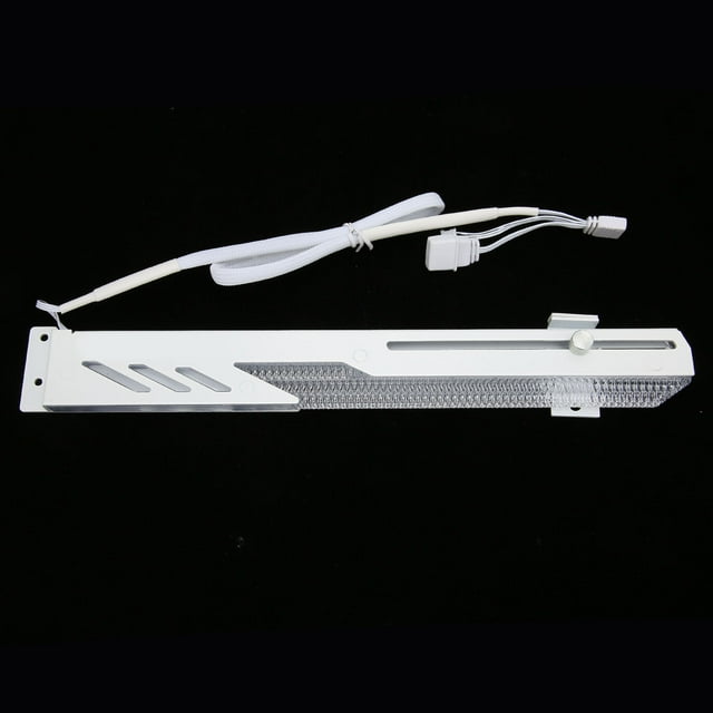 GPU Brace Support RGB LED Video Card Graphics Card Holder/Bracket With 2x 5V 3pin ARGB And Small 4PIN Interface, Double Hole Fixed