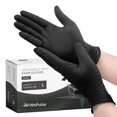thumbnail image 1 of Guantes desechables de vinilo negros FifthPulse talla grande, paquete de 50, 1 of 8