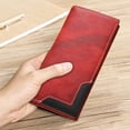 thumbnail image 4 of Billetera con bloqueo RFID para hombre | Díptico de cuero de plena flor para hombre | Bolso vintage de gran capacidad | Organizador de viajes y negocios | Ranuras para tarjetas, ventana de, 4 of 4
