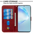 thumbnail image 4 of Estuche de Cuero PU con Cierre para Samsung Galaxy S20 , Funda Protectora con Billetera y Correa, 4 of 5