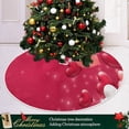 thumbnail image 6 of FMSHPON Romantic Hearts Xmas Christmas Tree Skirt Stand Mat for Holiday Party Decoration Indoor Outdoor 36 inches, 6 of 6