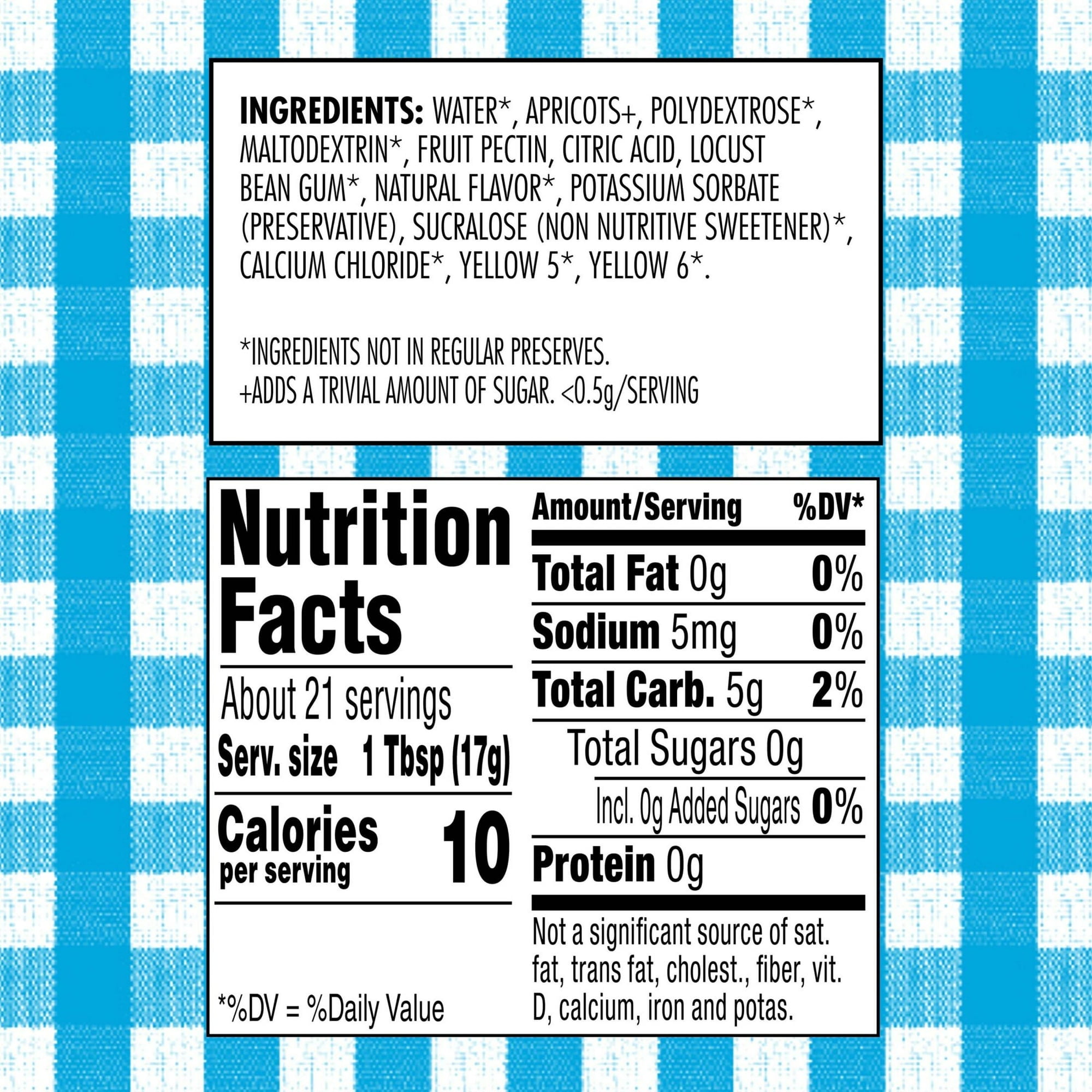 Smucker's Sugar Free Apricot Preserves, 12.75 oz