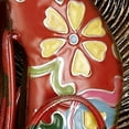 thumbnail image 5 of DecMode Eclectic Metal Indoor/Outdoor Multi Colored Dog Sculpture with Floral Design, 12"W x 17"H, 5 of 14