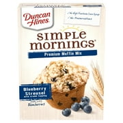 Duncan Hines Simple Mornings Blueberry Streusel Flavored Muffin Mix, 20.5 oz.
