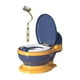 thumbnail image 2 of Asiento de inodoro para bebés con orinal de transición y sensación real Anillo Asiento PVC Azul, 2 of 9