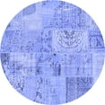 thumbnail image 1 of Ahgly Company Indoor Round Patchwork Blue Transitional Area Rugs, 8' Round, 1 of 4