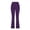 Purple, variant on Luxalzxs Plus Size Yoga Pants for Women Solid Color Stretch Yoga Leggings Fitness Running Gym Sports Full Length Active Pants