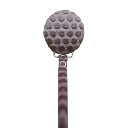 Velvet Polka Dot Pacifier Clip