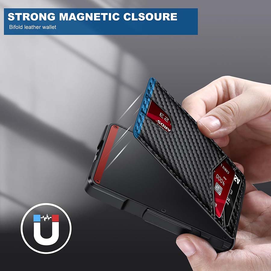 Vgucki Carbon Fiber Slim Pop-Up Wallet, Gray photo 7