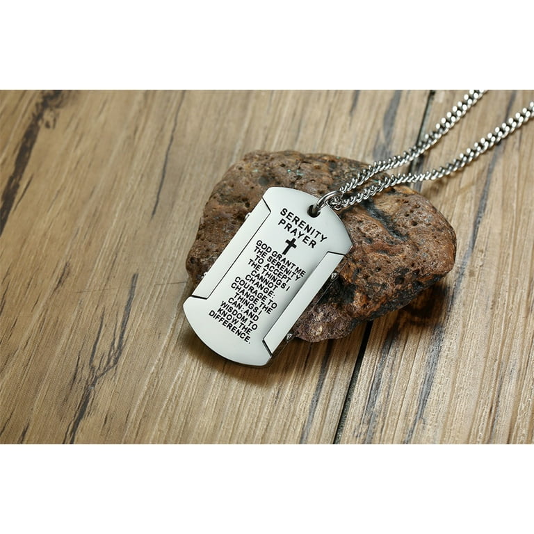 Biker's Prayer - Military Dog Tag Chain Necklace – The Gift Eternal