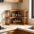 thumbnail image 4 of Leeye Wooden Desktop Shelf, Countertop Mug Holder and Spice Rack, Small Tiered Storage Stand for Kitchen Bathroom Office, 4 of 5
