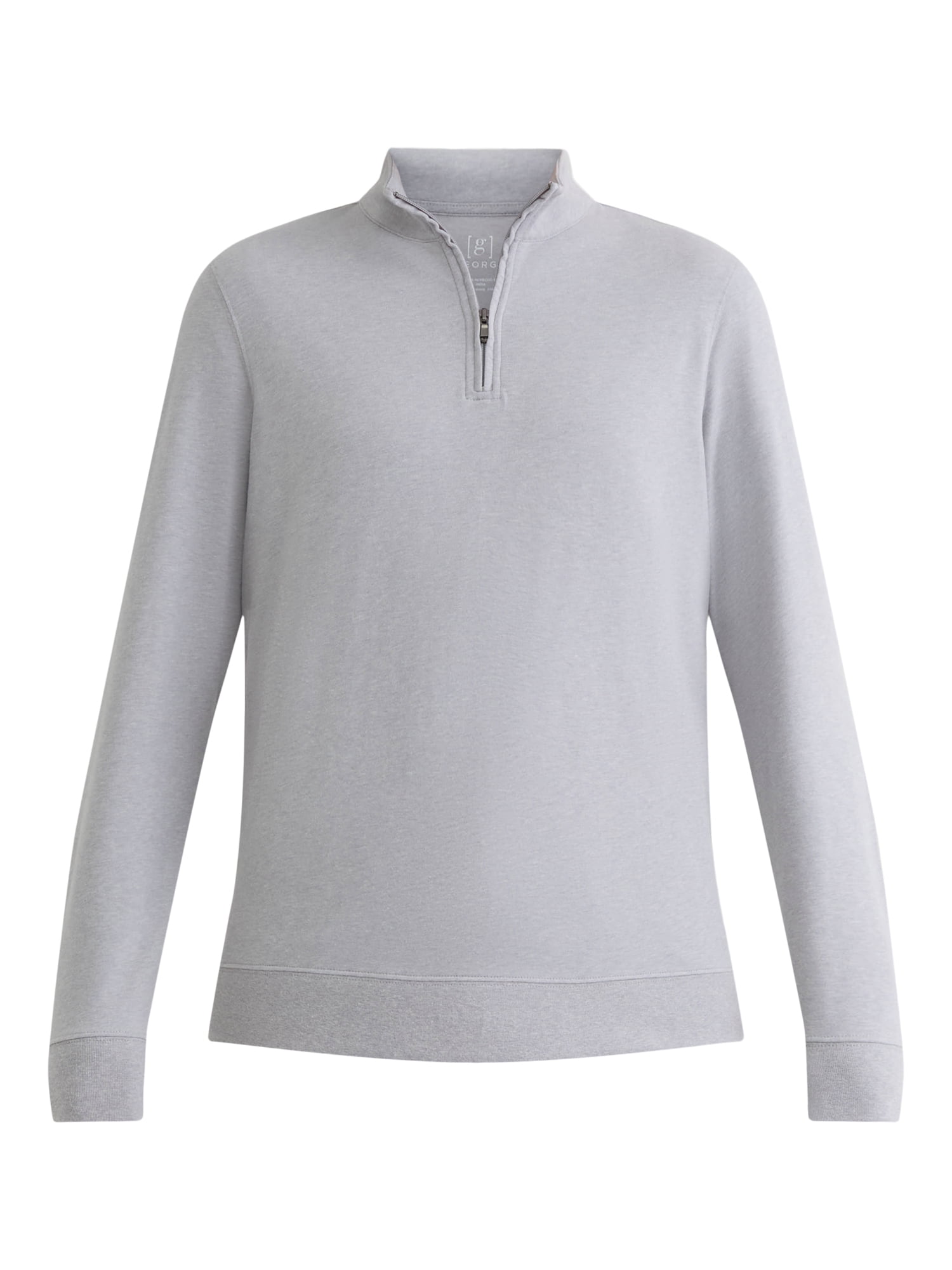 George Men's and Big Men's Knit Jersey Quarter Zip Pullover with Long Sleeves, Sizes S-3XL