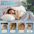 thumbnail image 3 of Pillow QUTOOL Gel Cooling Espuma viscoelástica triturada ajustable, paquete de 2, 3 of 8