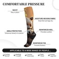 thumbnail image 3 of Lsque Maple Forest Panda Pattern Sport Compression Socks for Men & Women 15-20 mmHg Knee High Nurse Pregnant Running Medical and Travel Athletic, 3 of 6