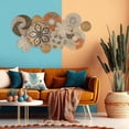 thumbnail image 2 of Cesta de pared con decoración bohemio de Xuhal, 6 tamaños, hecha a mano, 2 of 6