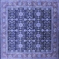 thumbnail image 1 of Ahgly Company Machine Washable Indoor Square Oriental Blue Traditional Area Rugs, 6' Square, 1 of 4