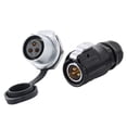thumbnail image 3 of 2 Lp20 Dc Volt 2 3 4 5 7 9 12 Pin Circular Industrial macho/hembra enchufe y enchufe energía Solar Dc conector impermeable, 3 of 5