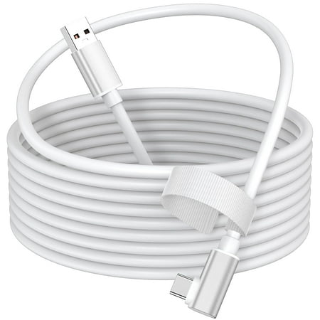 Link Cable 16FT for PCVR Compatible with Meta Oculus Quest 3S Quest 3 2 Pro Pico 4 Accessories and PC SteamVR, High Speed PC Data Transfer, USB 3.1 to USB C Cable for VR Headset White