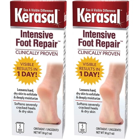 Kerasal Intensive Foot Repair Ointment 1 oz (Pack of 2)