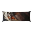 thumbnail image 2 of Picia Abstract White Dragon Body Pillow Cover - Super Soft Microfiber 20x54 Body Pillow Case - Envelope Closure, Wrinkle, Stain Resistant Body Pillow Cover,Elegant Bedding, 2 of 8