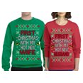thumbnail image 2 of First Christmas With My Hot New Husband Wife Classic Newlywed Matching His and Hers Couples Sweatshirt Christmas Matching Couple Crewneck Sweater, 2 of 6