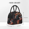 thumbnail image 2 of Easygdp Cool Tiger Bolsa de Almuerzo Insulada Grande, Forro de Aluminio, Diseño Espacioso, a Prueba de Fugas, Ideal para Trabajo, Picnics, Viajes y Actividades al Aire Libre, 2 of 6