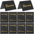 thumbnail image 1 of 50 Pcs Panneau de Table Réservé pour Restaurant Mariage Fête Noir, 1 of 8