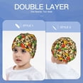 thumbnail image 6 of Honeii Kittens With Maple Leaves Print Kids Knit Beanie Watch Hat ,Knit Cap for Boys and Girls, 6 of 7