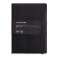 thumbnail image 1 of Basicos MR 10402??Flexible Leather Notebook 4, 300?Sheets, Squared, with Rubber, Black, 1 of 4