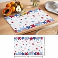 thumbnail image 6 of 4th of Placemats Set of 8, July Patriotic Independence Day Red Blue American Flag Star Non-Slip Place Mats Washable Table Mats for Kitchen Dining Table Decorations Indoor/Outdoor, 6 of 9