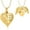 Gold, variant on Angel Wing Heart Shape Urn Necklace for Human Ashes -Always in My Heart -Cremation Urn Necklace Stainless Steel Memorial Ash Jewelry for Women