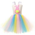 thumbnail image 5 of Toddler Girl Easter Dress Toddler Girls Tulle Dress Ruffle Sleeveless Summer Baby Girl Fashion Tutu Dresses 2-6Y Flower Girl Tutu Dress, 5 of 9