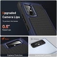 thumbnail image 7 of Designed for Samsung Galaxy A71 5G Case 2 in 1 Gift Militay Grade Drop Protective Rugged Heavy Duty Cover Shockproof Case for Galaxy A71 5G Phone Case for Women Men boy Girl (Blue+Black), 7 of 7