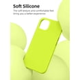 thumbnail image 2 of Compatible for iPhone 12 Case and iPhone 12 Pro Case 6.1 Inch with Silicone Shockproof Protective Slim Phone Case for iPhone 12/12 Pro with [Soft Touch Microfiber Lining]-Fluorescent Yellow, 2 of 14