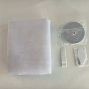 Adjustable DIY Window Screen Kit, White Frame Insect Screen for Sliding and Casement Windows, No Tools Easy Installation Mesh for Home Ventilation