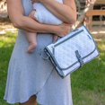 thumbnail image 6 of Baby Portable Changing Pad, Diaper Bag, Travel Mat Station by Comfy Cubs (Grey Pattern, Large), 6 of 6