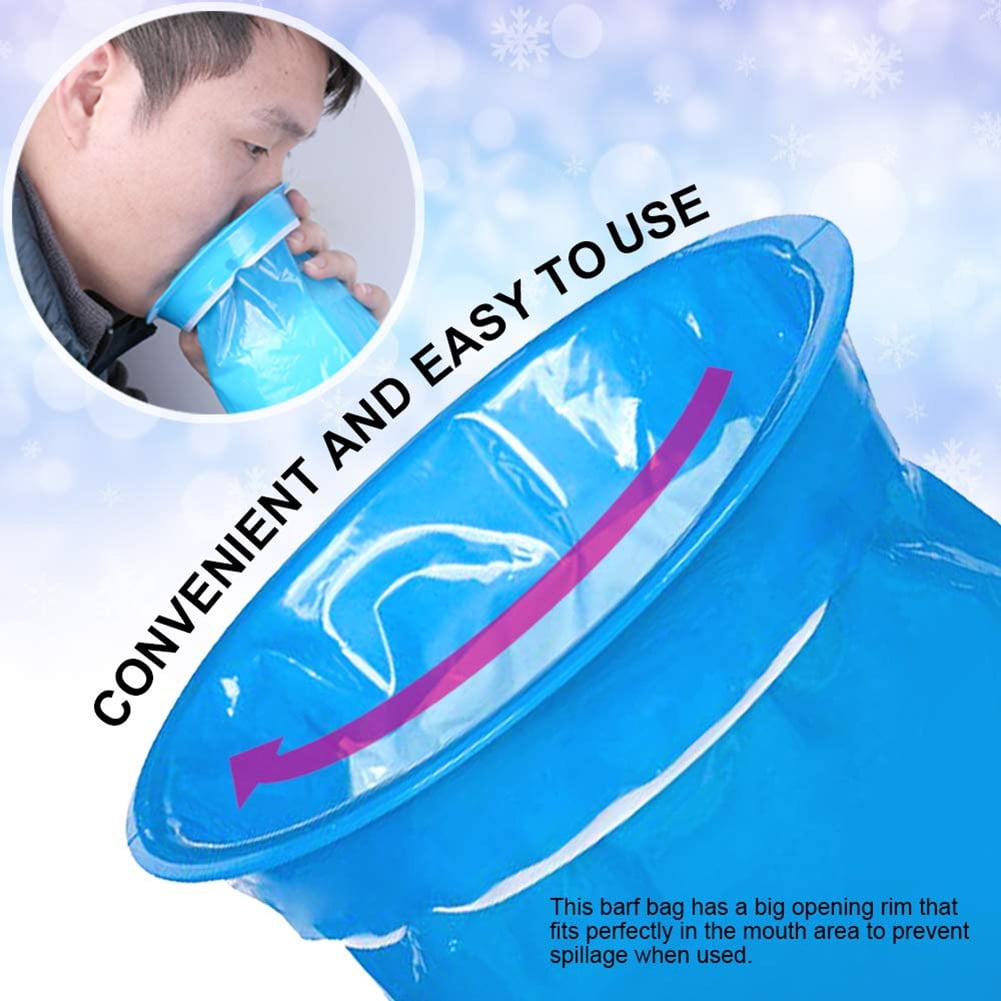 Neinkie 20Pcs 1000ML Vomit Bags Emesis Bags – Leak Resistant, Medical Grade, Portable, Disposable Barf Bags, Puke, Throw Up, Nausea Bags for Travel Motion Sickness, Car - Walmart.ca