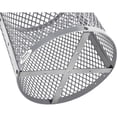 thumbnail image 5 of Global Industrial 36 Gallon Outdoor Diamond Steel Trash Can With Flat Lid, Gray, 5 of 7