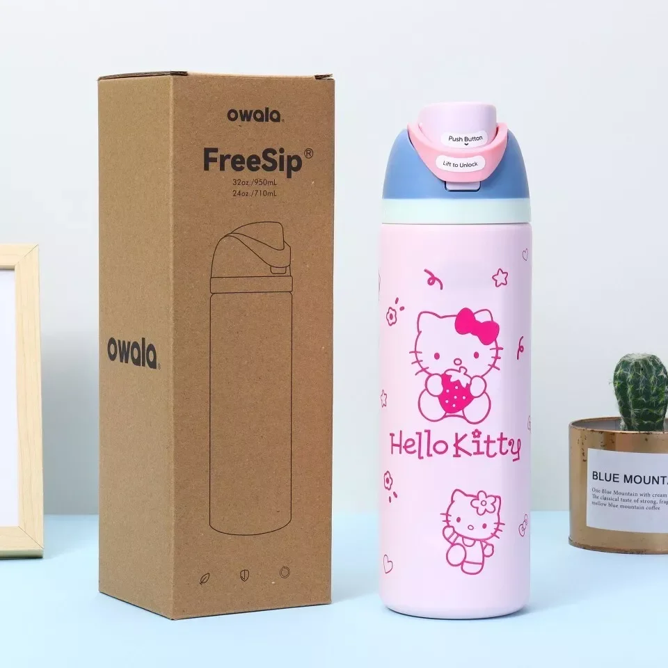 Limited Hello Kitty Owala FreeSip Stainless Steel Water