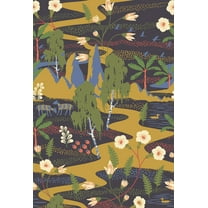 Wall Vision Spring Garden Off White Botanical Unpasted Non Woven Blend Wall Mural, 21-in by 33-ft, 57.8 sq. ft.