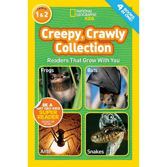 National Geographic Kids Readers Creepy, Crawly Collection (National Geographic Kids Readers, Levels 1 & 2): Readers That Grow with You, (Paperback)